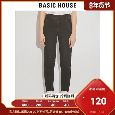 Basic House/百家好女装冬季韩风+-5JEAN牛仔裤休闲长裤HUDP927B图片