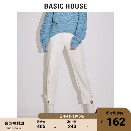 Basic House/百家好女装冬商场同款时尚潮流显瘦牛仔裤HTDP722H图片