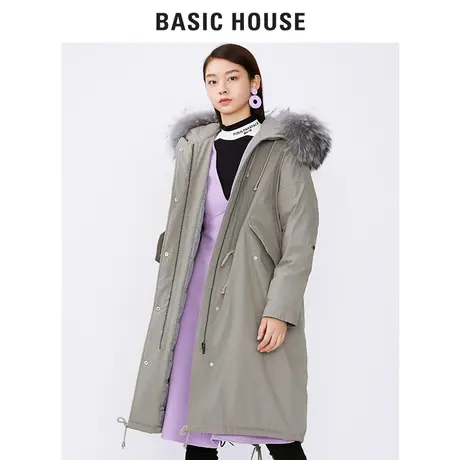 Basic House/百家好冬季羽绒服女新款轻薄保暖网红鹅绒HSGD728A图片